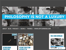 Tablet Screenshot of philosophyisnotaluxury.com